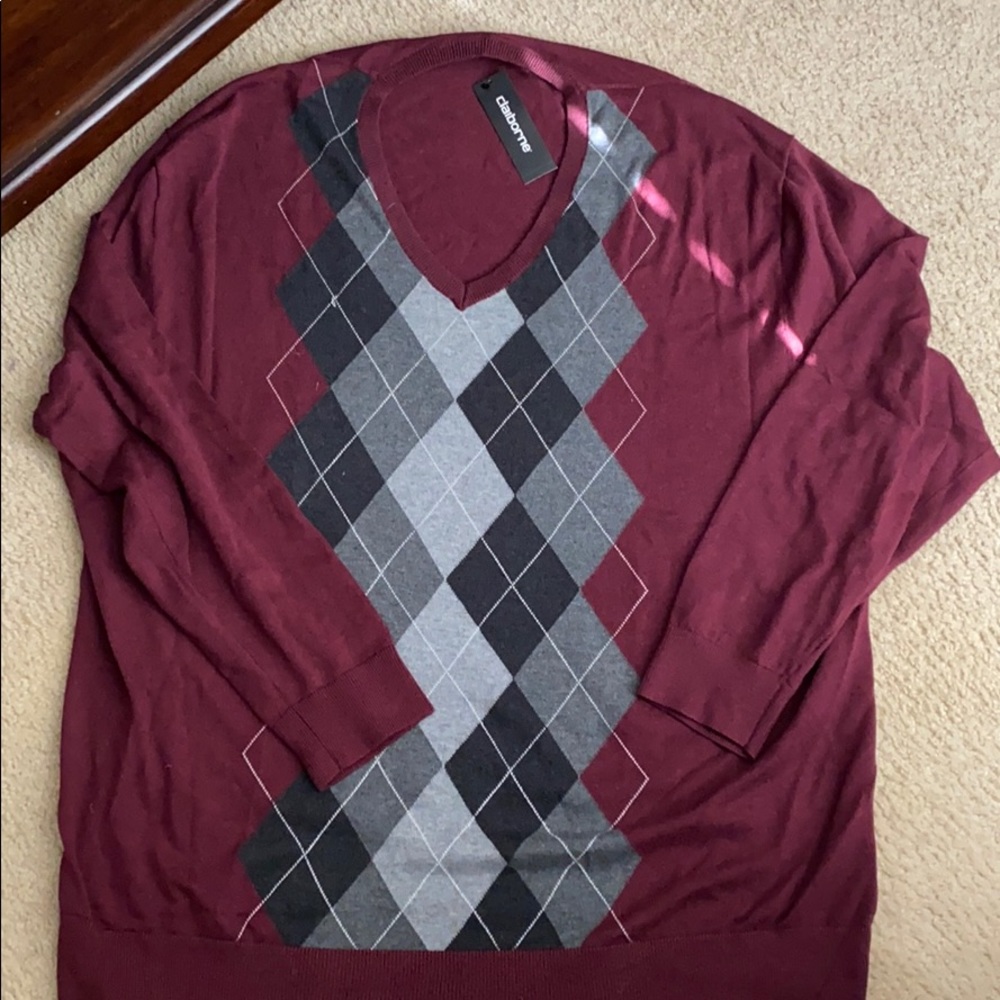 NWT Claiborne V neck Sweater
